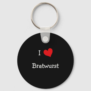 Chaveiro Eu amo a bratwurst