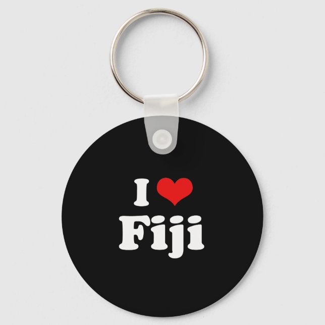 Chaveiro Eu Amo A Camisa Fiji (Frente)