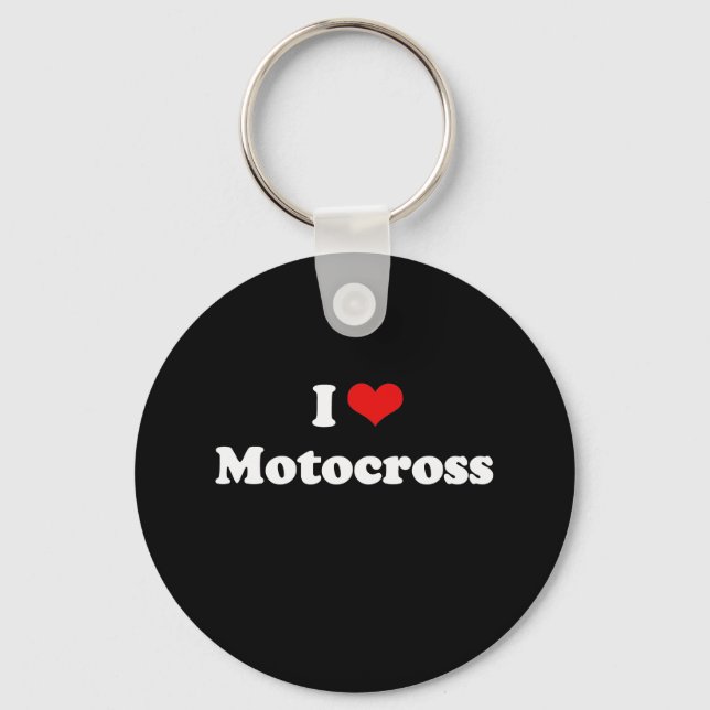 Chaveiro Eu Amo A Camisa Motocross (Frente)