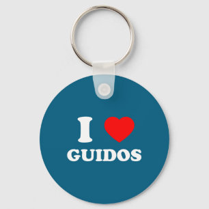 Chaveiro Eu Amo a Citação Divertida Ítalo-Americana do Guid