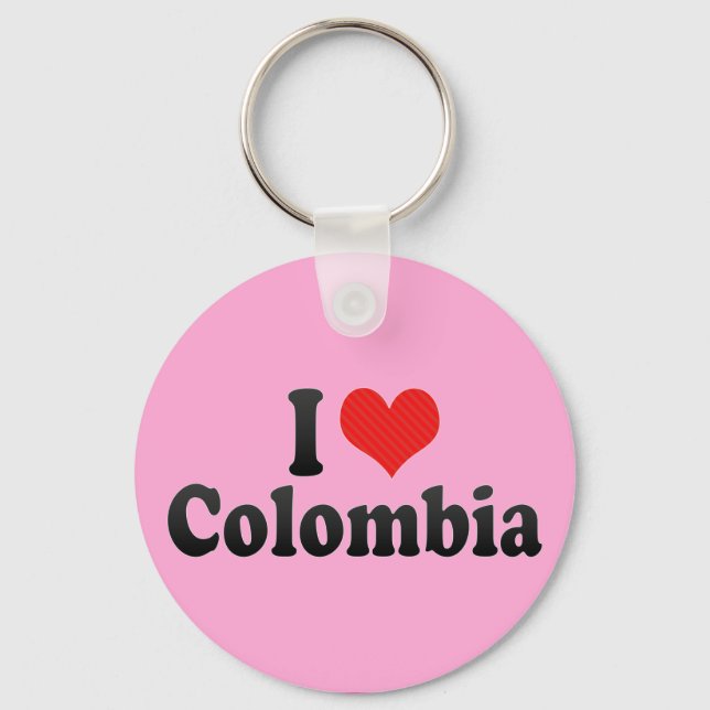 Chaveiro Eu amo a Colômbia (Frente)
