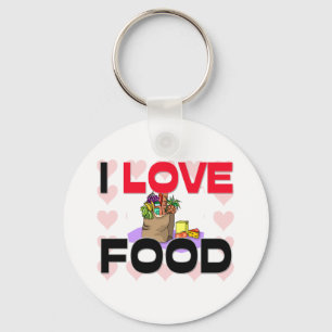 Chaveiro Eu amo a comida