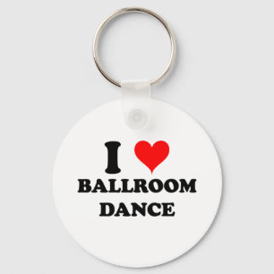 Chaveiro Eu amo a dança de salão de baile