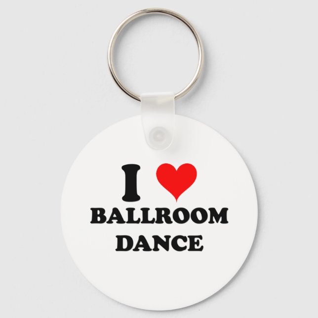 Chaveiro Eu Amo A Dança Do Ballroom (Frente)