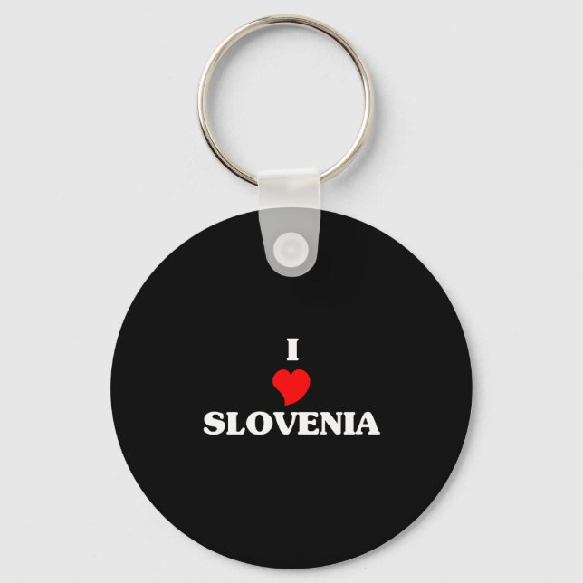 Chaveiro Eu Amo A Eslovênia (Frente)
