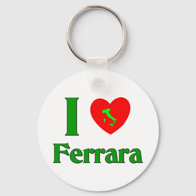 Chaveiro Eu amo a Ferrara Itália (Frente)