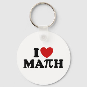 Chaveiro Eu amo a matemática