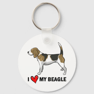 Chaveiro Eu Amo A Minha Beagle