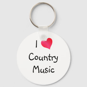 Chaveiro Eu amo a música country