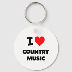 Chaveiro Eu amo a música country
