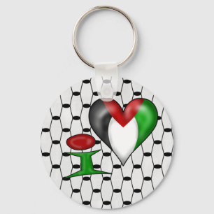 Chaveiro Eu amo a Palestina