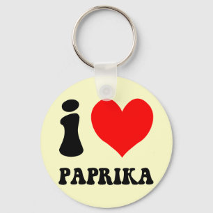 Chaveiro Eu amo a paprika