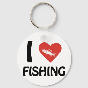 Chaveiro Eu amo a pesca