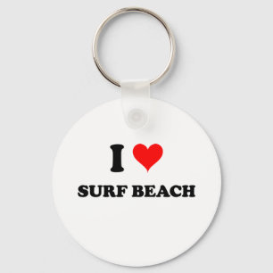 Chaveiro Eu amo a praia Califórnia do surf