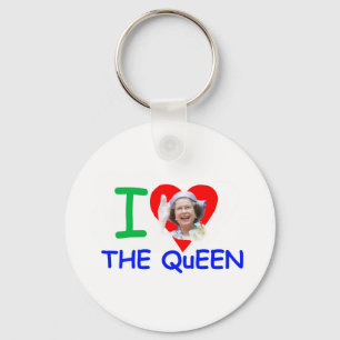 Chaveiro Eu amo a Rainha - Rainha Elizabeth II