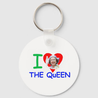 Chaveiro Eu amo a Rainha - Rainha Elizabeth II