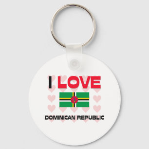 Chaveiro Eu amo a República Dominicana