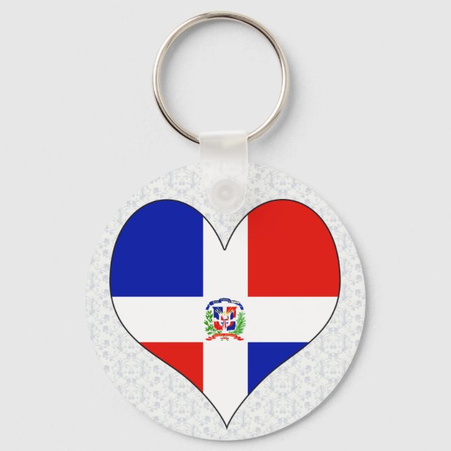 Chaveiro Eu amo a República Dominicana (Frente)