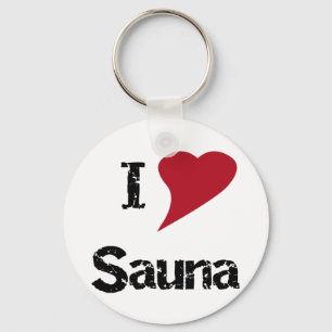 Chaveiro Eu amo a sauna