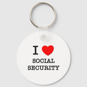Chaveiro Eu amo a segurança social