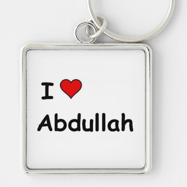 Chaveiro Eu amo Abdullah (Frente)