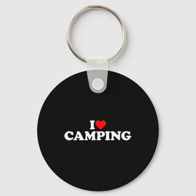 Chaveiro Eu amo acampar (Frente)