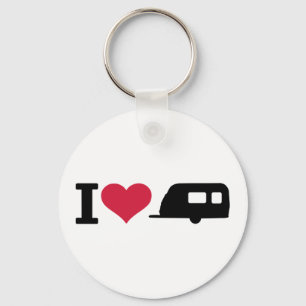 Chaveiro Eu amo acampar - caravana