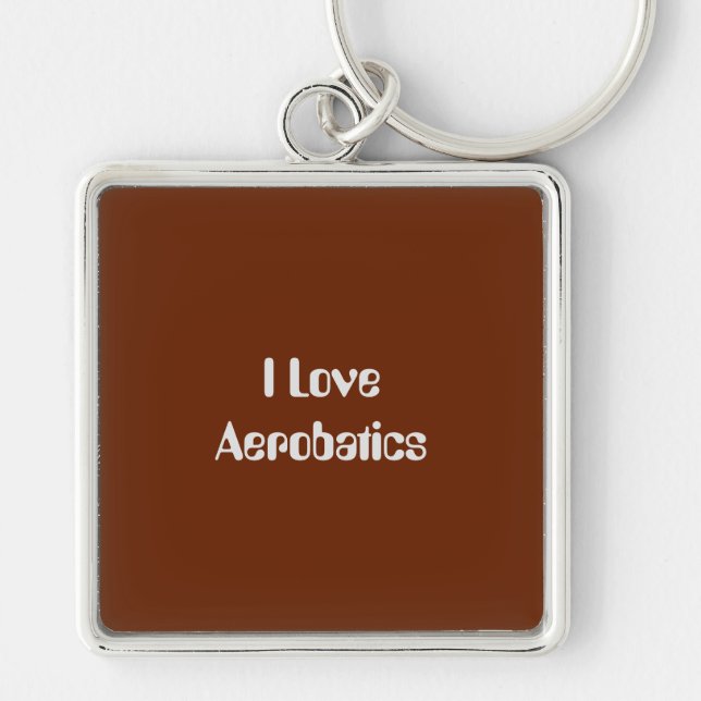 Chaveiro Eu Amo Aerobática (Frente)