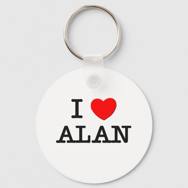 Chaveiro Eu amo Alan (Frente)