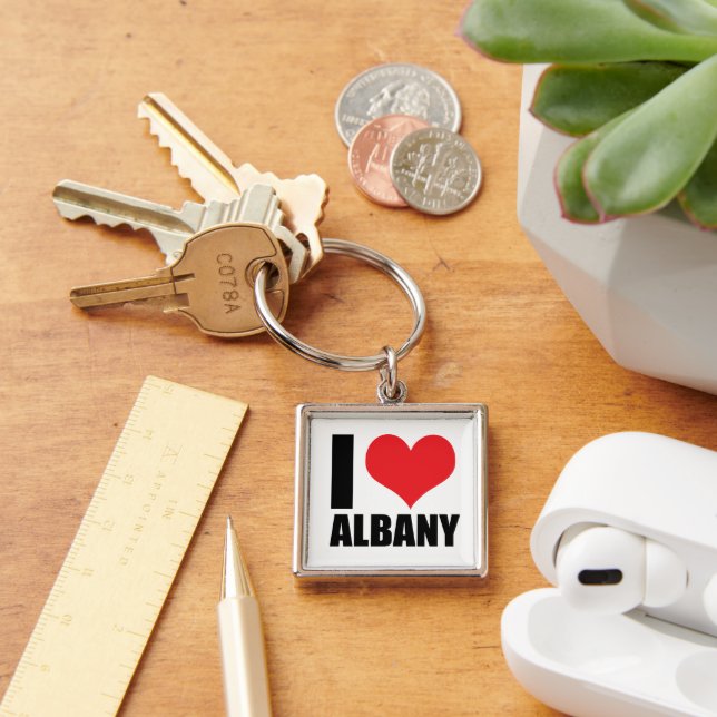 Chaveiro Eu amo Albany (Mesa)