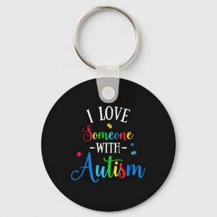 Chaveiro Eu Amo Alguém Com Autismo Sensibilização Homens Mu