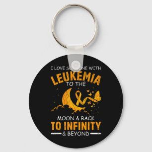 Chaveiro Eu Amo Alguém Com Leucemia Feliz Consciência Ribbo