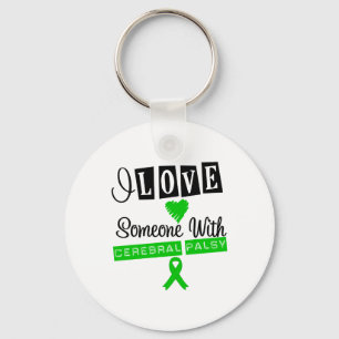 Chaveiro Eu amo alguém com paralisia cerebral
