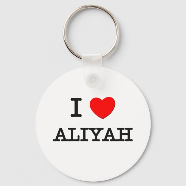 Chaveiro Eu Amo Aliyah (Frente)