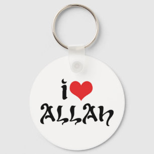 Chaveiro Eu Amo Allah Pingente de Chave