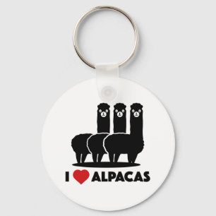Chaveiro Eu Amo Alpacas