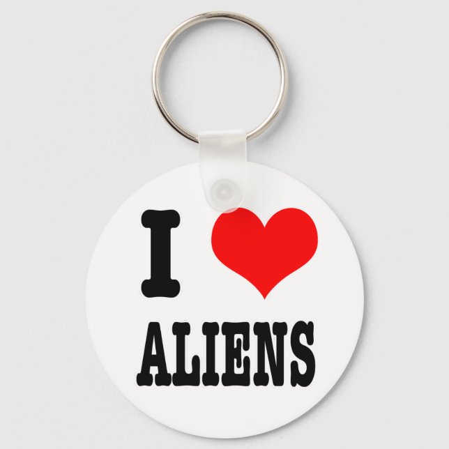 CHAVEIRO EU AMO (AMO) ALIENS (Frente)