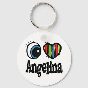 Chaveiro Eu Amo (Amo) Angelina