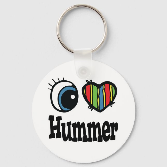 Chaveiro Eu Amo (Amo) Hummer (Frente)