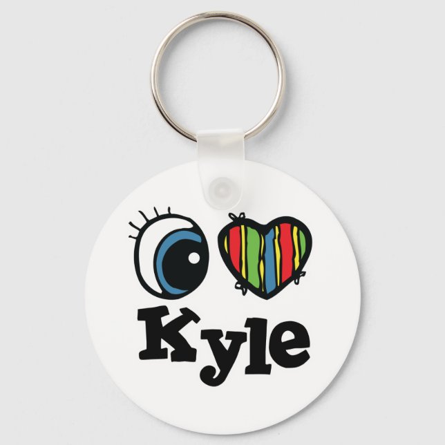 Chaveiro Eu Amo (Amo) Kyle (Frente)