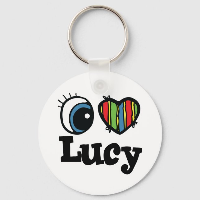 Chaveiro Eu Amo (Amo) Lucy (Frente)