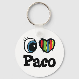 Chaveiro Eu Amo (Amo) Paco