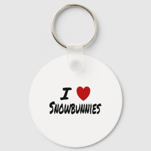Chaveiro Eu Amo (amo) Snowbunnies Esquiando Snowboarding At