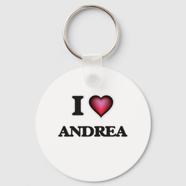 Chaveiro Eu Amo Andrea (Frente)