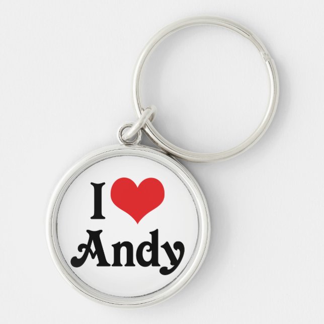 Chaveiro Eu Amo Andy (Frente)