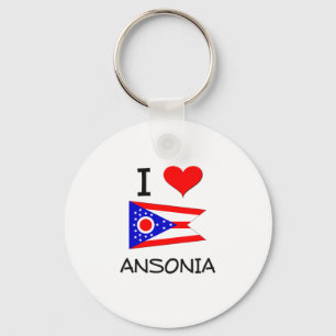 Chaveiro Eu amo Ansonia Ohio