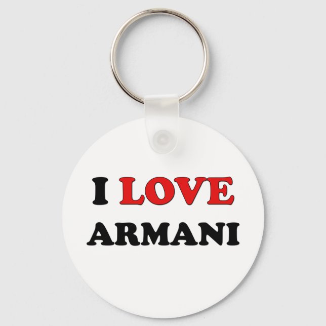 Chaveiro Eu Amo Armani (Frente)