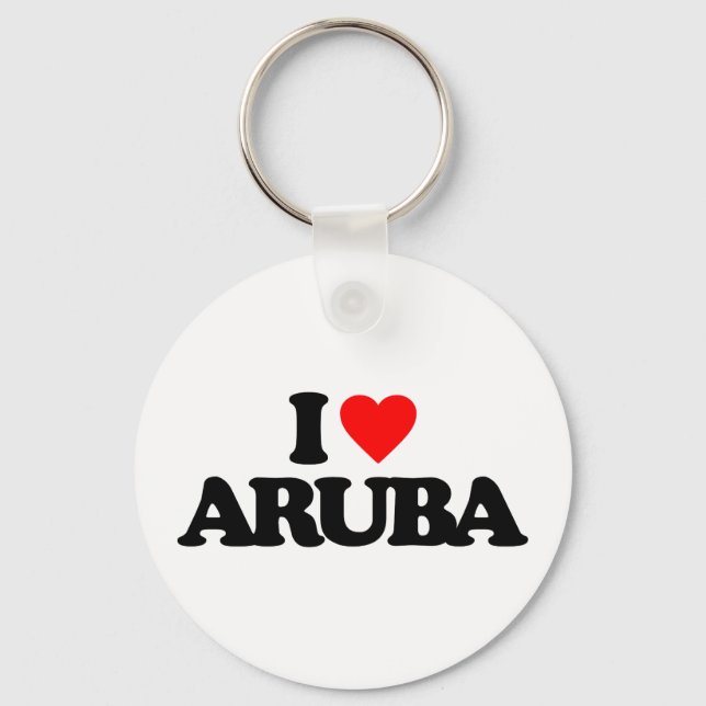CHAVEIRO EU AMO ARUBA (Frente)