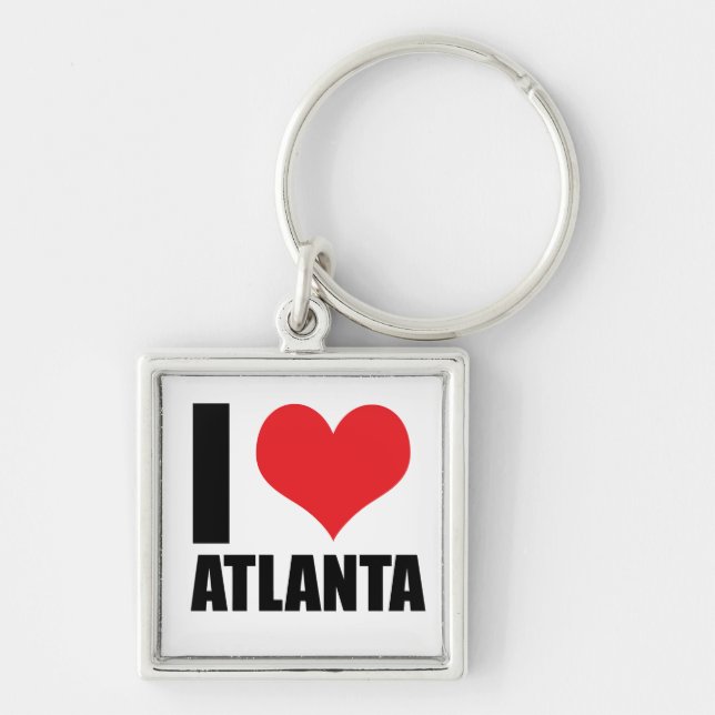 Chaveiro Eu amo Atlanta usa (Frente)