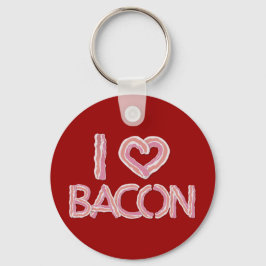 Chaveiro Eu Amo Bacon